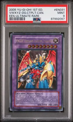 2005 YUGIOH EEN-EN031 VWXYZ-DRAGON CATAPULT CANNON ULTIMATE PSA 9 MINT #87992097 - Image 1