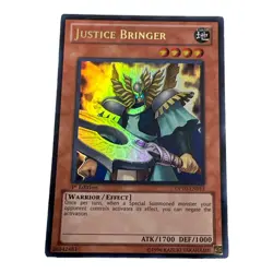 Yu-Gi-Oh! Justice Bringer 1st Edition (Ultra Rare) DP10-EN013 - PLAYED - Image 1