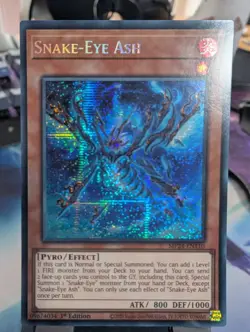 YuGiOh! Snake-Eye Ash MP24-EN110 Secret Rare 1st Ed - Image 1