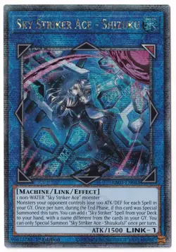 Sky Striker Ace - Shizuku RA03-EN043 Quarter Century Secret Alt Art NM Yu-Gi-Oh! - Image 1