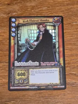 2005 one piece the quest begins red haired shanks SR SILVER letters - Image 1