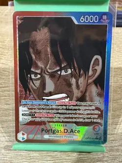 Portgas.D.Ace (L) (Alternate Art) OP13-002 Carrying On His Will Foil. One Piece - Image 1