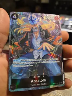 One Piece Absalom OP06-081 Wings of the captain Alt Art English Nm (A) - Image 3