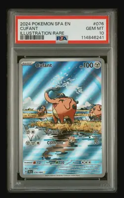 Pokemon Cufant 076/064 Illustration Rare Shrouded Fable PSA 10 - Image 1