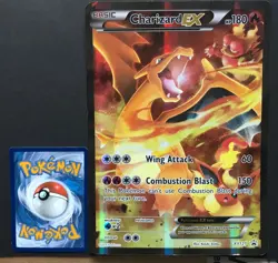 Charizard EX XY121 XY JUMBO Pokemon Card Oversized Generations PROMO PLAYED - Image 1