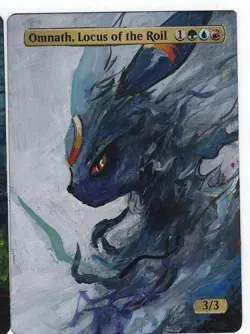 Omnath, Locus of the Roil Altered Art Magic The Gathering Mtg Hand Painted Card - Image 1