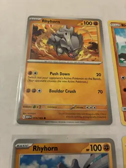 Lot of 7 Rhyhorn and Rhydon Pokemon Cards - Image 4