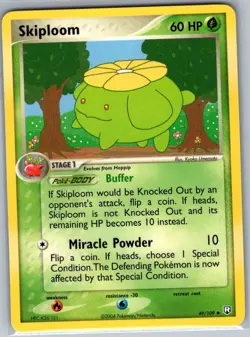 Skiploom 49/109 Non Holo Team Rocket Returns - Pokemon Card - NM - Image 1