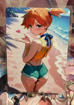 Matte Beautiful Waifu Handmade Card Goddess Story CCG Anime Double Sided - Image 1