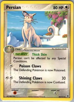 Persian 44/112 Non Holo FireRed & LeafGreen - Pokemon Card - NM - Image 1