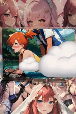 Matte Beautiful Waifu Handmade Card Goddess Story CCG Anime Double Sided - Image 1