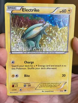 POKEMON ELECTRIKE 7/12 CONFETTI HOLOFOIL MCDONALDS PROMO MP CARD - Image 1
