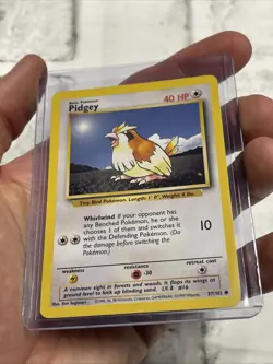 Pokemon Card Pidgey 57/102 Base Set Vintage Nintendo NM/MT Wizards of the Coast - Image 2