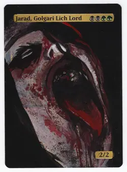 Jarad, Golgari Lich Lord Altered Art Magic The Gathering Mtg Hand Painted Card - Image 1