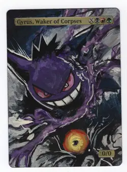 Gyrus, Waker of Corpses Altered Art Magic The Gathering Mtg Hand Painted Card - Image 2