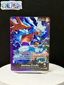 One Piece Card Game 🏴‍☠OP09 - 061 Monkey.D.Luffy "Leader" NM Alt Art Foil ENG - Image 1
