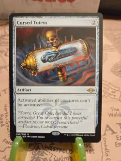 MTG Cursed Totem Modern Horizons 2 Regular Rare NM - Image 1