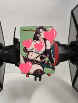 MTG, Command Tower, Tifa Waifu, Alter Hand, Painted by BAZAYO, 18+ ( Final) - Image 1