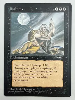 Dystopia x1 MTG Alliances 1x Magic Very Good LIght Play VG LP - Image 1