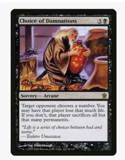 1x MTG Choice of Damnations - Saviors of Kamigawa Rare! NM Mint - Image 1