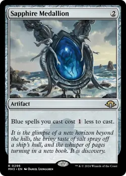 MTG Sapphire Medallion [Modern Horizons 3] Near Mint Magic - Image 1