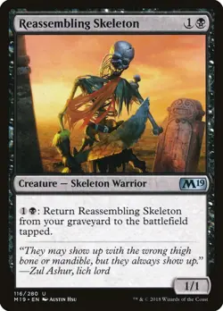 MTG Reassembling Skeleton ** Core Set 2019 ** English - Image 1