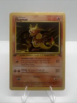 Magmar 1st Edition Fossil 39/62 Pokemon TCG Card NM Vintage 1999 - Image 1