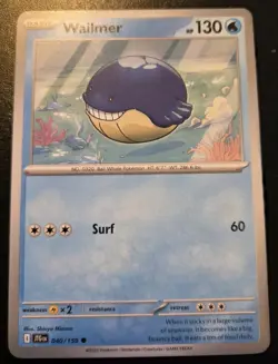 Wailmer 040/159 Common Scarlet & Violet: Journey Together Pokemon TCG - Image 1