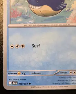 Wailmer 040/159 Common Scarlet & Violet: Journey Together Pokemon TCG - Image 4