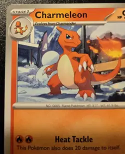 Charmeleon 027/197 Uncommon Scarlet & Violet: Obsidian Flames Pokemon TCG - Image 2