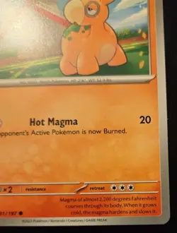 Numel 031/197 Common Scarlet & Violet: Obsidian Flames Pokemon TCG - Image 5