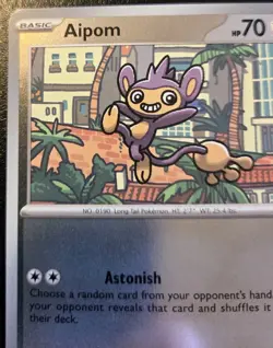 Aipom 078/094 Reverse Holo Common Phantasmal Flames Pokemon TCG - Image 2