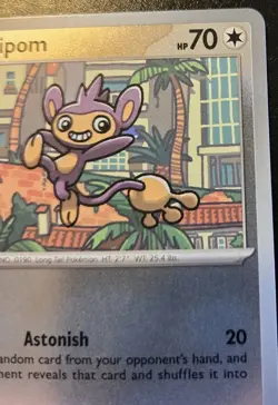 Aipom 078/094 Reverse Holo Common Phantasmal Flames Pokemon TCG - Image 3
