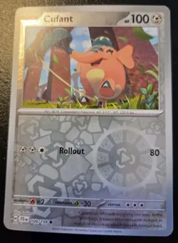Cufant 109/159 Reverse Holo Common Journey Together Pokemon TCG - Image 1