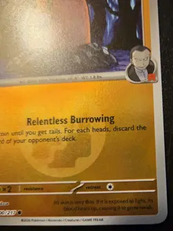 Team Rocket's Diglett 100/217 Reverse Holo Common Ascended Heroes Pokemon TCG - Image 5