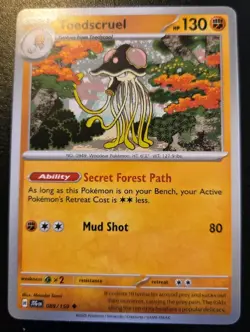 Toedscruel 089/159 Uncommon Scarlet & Violet: Journey Together Pokemon TCG - Image 1
