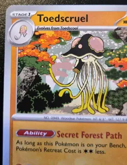 Toedscruel 089/159 Uncommon Scarlet & Violet: Journey Together Pokemon TCG - Image 2
