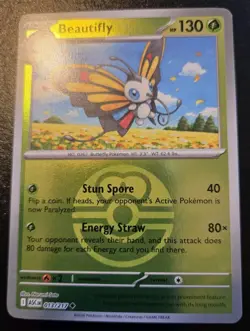 Beautifly 013/217 Love Ball Holo Uncommon Ascended Heroes Pokemon TCG - Image 1
