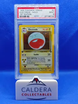 1999 Pokemon Jungle Electrode Holo 1st Edition 2/64 PSA 9 Mint - Image 1