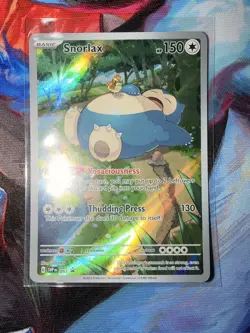 Pokemon Snorlax 051 Scarlet & Violet Promo Holo Card English 2023 - Image 1