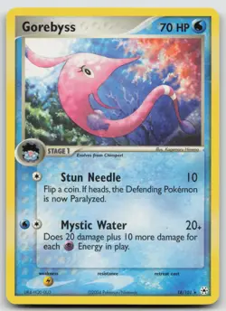 Gorebyss 18/101 Hidden Legends Rare Pokemon TCG Card - Image 1