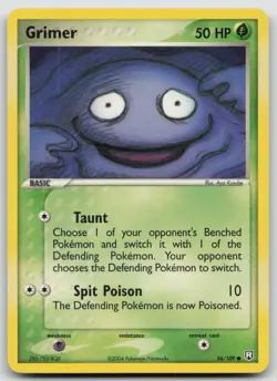 Grimer 56/109 Team Rocket Returns Common Pokemon TCG Card - Image 1