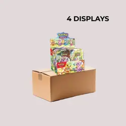 Pokemon TCG: SV - “Prismatic Evolutions” Mini Tin Display 4-PACK SEALED CASE - Image 1