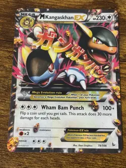 Pokemon M Kangaskhan EX 79/106 Flashfire Holo - Image 1
