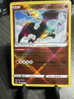 Pokemon Sword & Shield Crown Zenith Radiant Charizard 020/159 NM A5 - Image 1