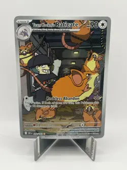 Pokemon Team Rocket's Raticate Destined Rivals Holo Illustration Rare 90 HP 202… - Image 1