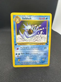 Golduck 35/62 1st Edition Fossil Regular Pokemon TCG NM - Image 1