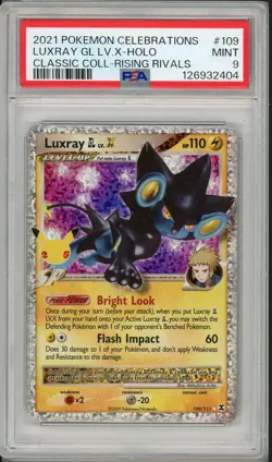 2021 Pokemon Celebrations Luxray GL Lv X Holo #109 PSA 9 - Image 1