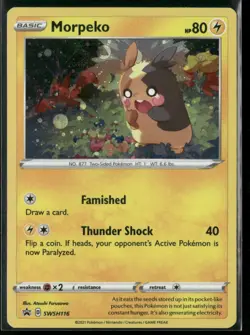 ✰ MORPEKO SWSH116 HOLO PROMO SWORD & SHIELD PROMO POKEMON ✰ NM/M - Image 2