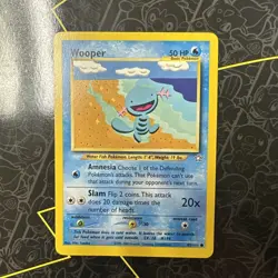 WOOPER 82/111 COMMON NEO GENESIS POKEMON UNLIMITED - Image 1